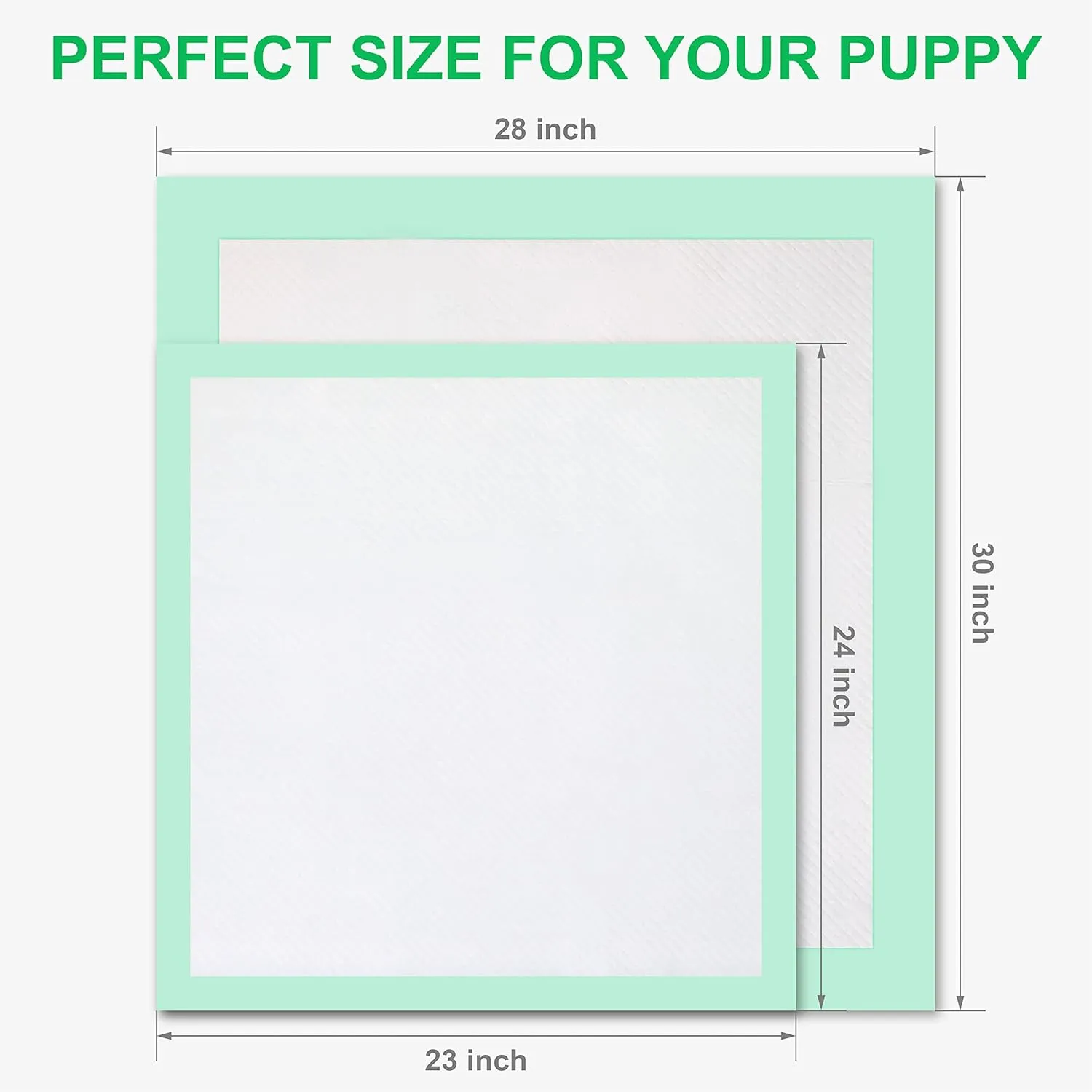 Training Pad 24" X 23" Large 50 Count, 5 Layer Puppy Pee Pads, Super-Absorbent, Dog Crate Pads, New & Improved Puppy Pads