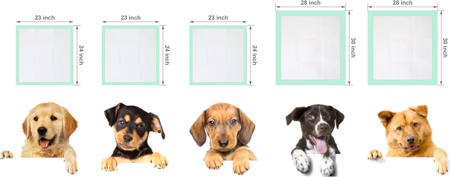 Training Pad 24" X 23" Large 50 Count, 5 Layer Puppy Pee Pads, Super-Absorbent, Dog Crate Pads, New & Improved Puppy Pads