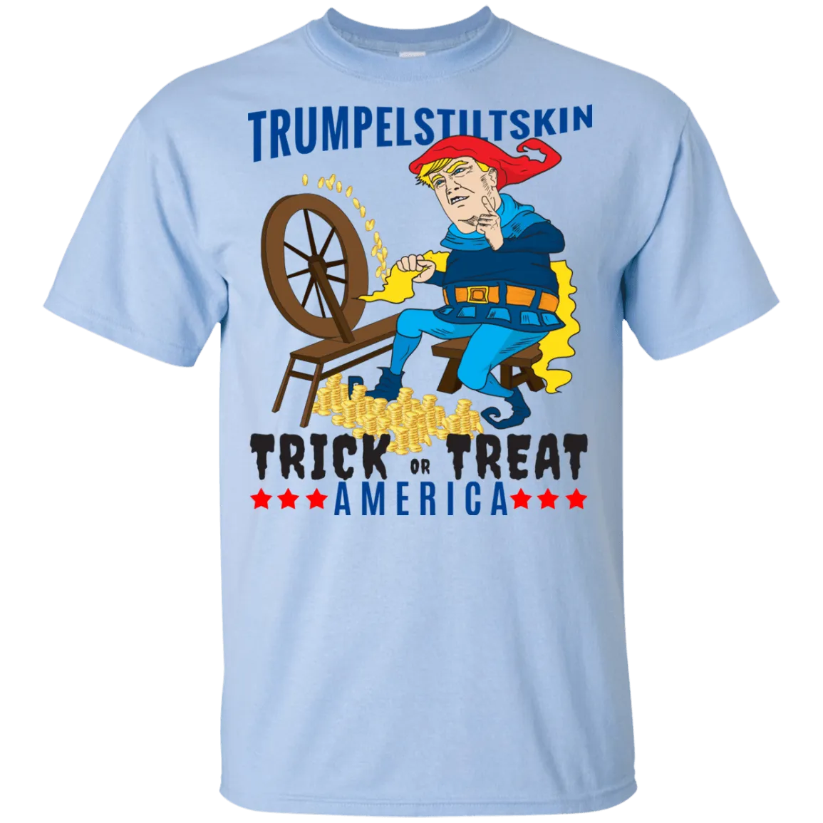 Trumpelstiltskin Trick Or Treat America T-Shirt Halloween Tee (Boys)