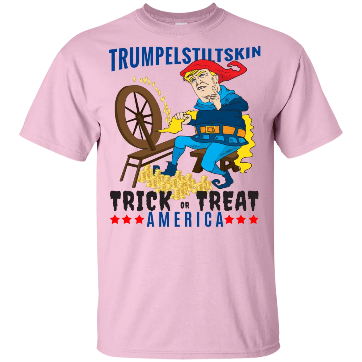 Trumpelstiltskin Trick Or Treat America T-Shirt Halloween Tee (Boys)