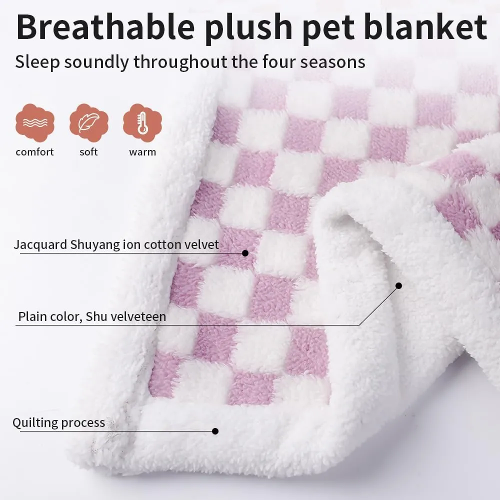 Ultra-Soft Pet Blanket - Waterproof Dog Blanket, Cat Blanket, Perfect for Dog Beds and Dog Crates, Machine Washable and Durable (prule, XXL60*80inc)