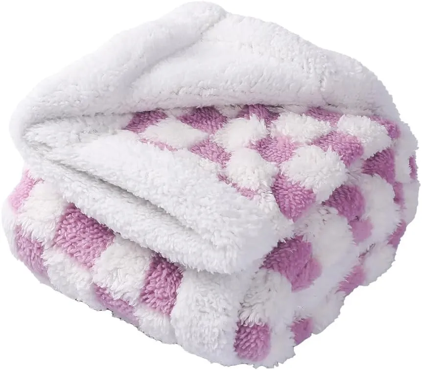 Ultra-Soft Pet Blanket - Waterproof Dog Blanket, Cat Blanket, Perfect for Dog Beds and Dog Crates, Machine Washable and Durable (prule, XXL60*80inc)