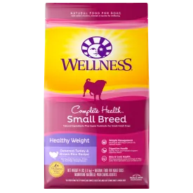 Wellness Small Breed Healthy Weight Turkey & Brown Rice Dry Dog Food